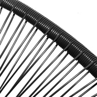 Sedia da Giardino Acapulco in Polyrattan Nera 41383