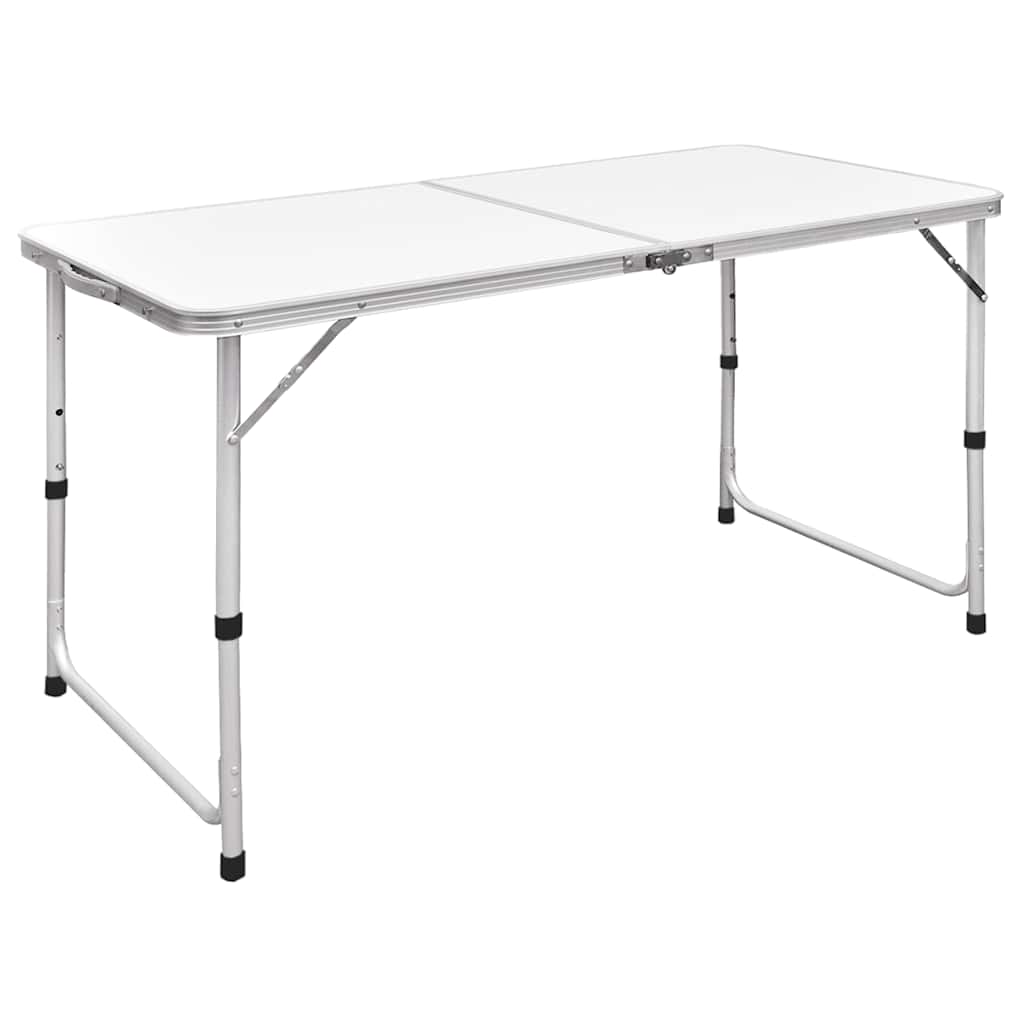 Tavolo da Campeggio Pieghevole Alluminio Altezza Regolabile 120 x 60cm cod mxl 51343