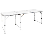 Tavolo da Campeggio Pieghevole Alluminio Regolabile 180x60 cm cod mxl 54456