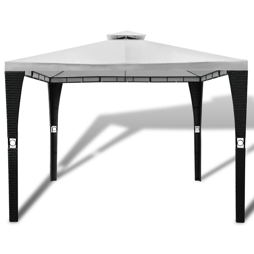 Gazebo con Tetto 3x3 m Crema Bianco 41450