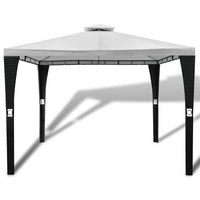 Gazebo con Tetto 3x3 m Crema Bianco 41450