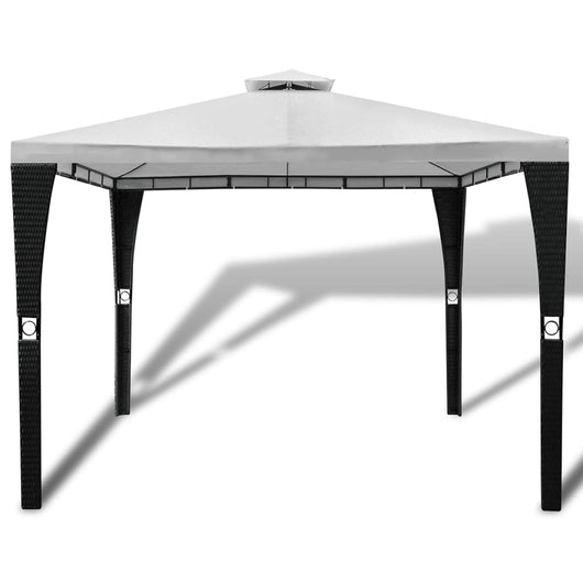 Gazebo con Tetto 3x3 m Crema Bianco 41450