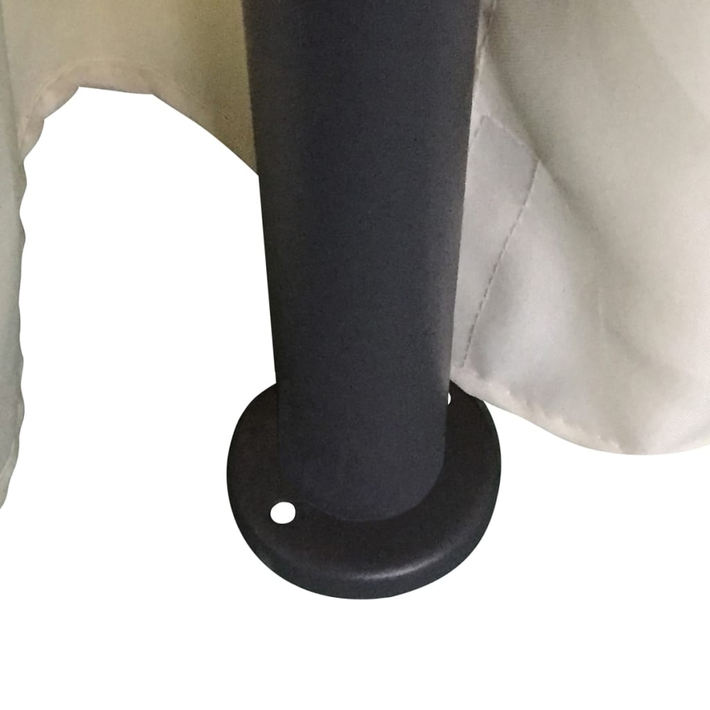 Gazebo Rotondo con Tende 3,5 x 2,7 m 41419