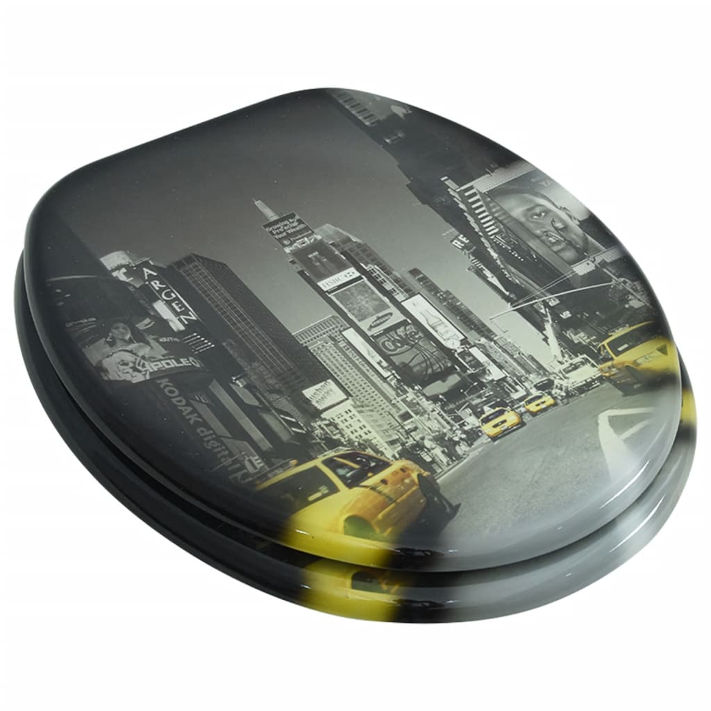 Coperchio da Toilette in MDF con Modello New York cod mxl 50338