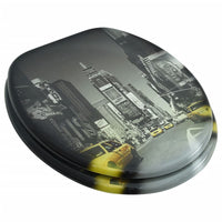 Coperchio da Toilette in MDF con Modello New York 141481