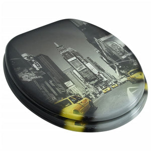 Coperchio da Toilette in MDF con Modello New York 141481