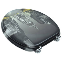 Coperchio da Toilette in MDF con Modello New York cod mxl 50338