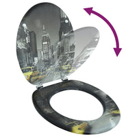 Coperchio da Toilette in MDF con Modello New York 141481