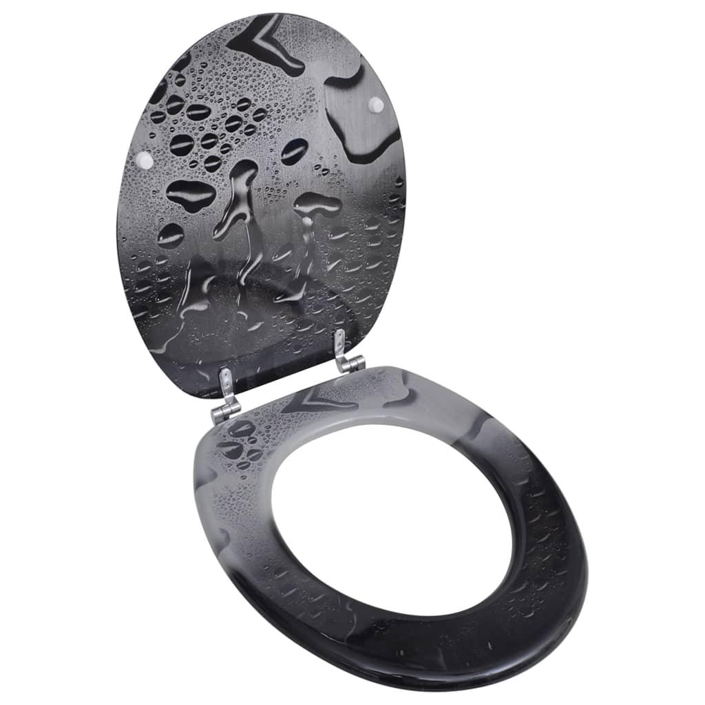 Sedile WC con coperchio sedile WC con cornice a goccia d'acqua 02_0002886