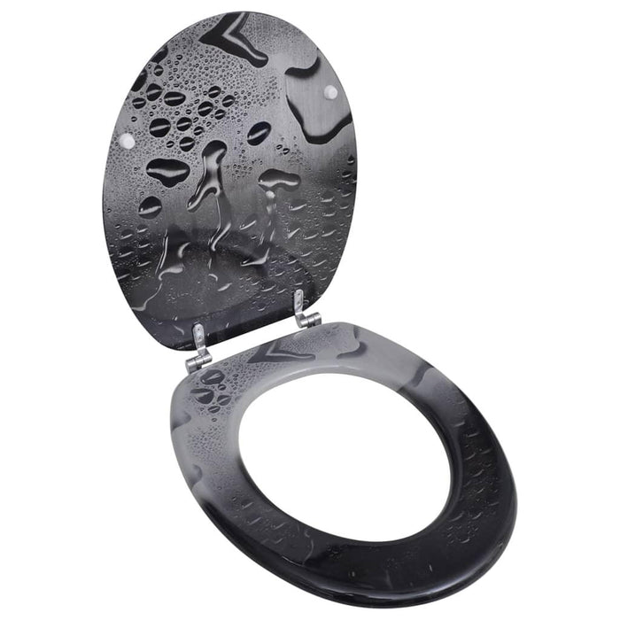 Sedile WC con coperchio sedile WC con cornice a goccia d'acqua 02_0002886