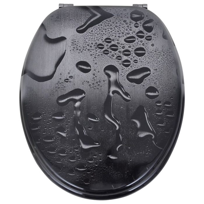 Coperchio da Toilette in MDF con Modello Gocce d'Acqua cod mxl 53215