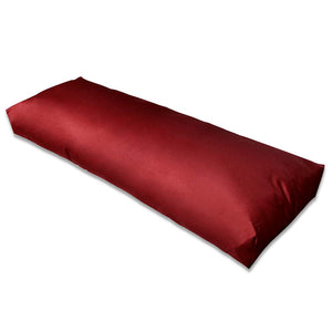 Cuscino di Appoggio Imbottito Rosso Vino 120 x 40 x 10 cm