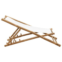 Sedia a Sdraio da Esterno in BambÃ¹ e Tela cod mxl 5696