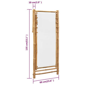 Sedia a Sdraio da Esterno in Bambù e Tela 41491