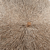 Ombrellone in Bambù 270 cm con Parasole in Foglie di Banano 41508