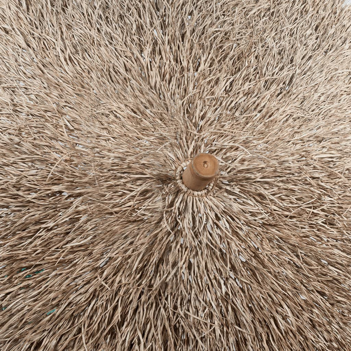 Ombrellone in Bambù 270 cm con Parasole in Foglie di Banano 41508