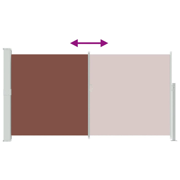 Tenda da Sole Laterale Retrattile 160 x 300 cm Marrone 41547