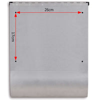 Casetta della posta in acciaio inossidabile 31 x 10,5 x 33,5 cm 50350