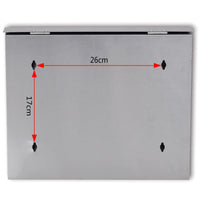 Cassetta della posta in acciaio inossidabile 37,5 x 13 x 31 cm 50352