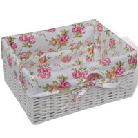 vidaXL Armadio con 1 Cassetto e 2 Cestini Bianco in Legno di Paulownia