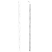 Recinzione in Rete con Pali in Acciaio Zincato 15x1,25m Argento 141496