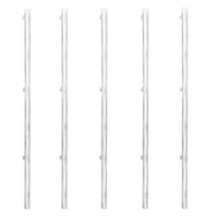 Recinzione a Rete con Pali e Spuntoni Acciaio Zincato 15x0,8 m 141502