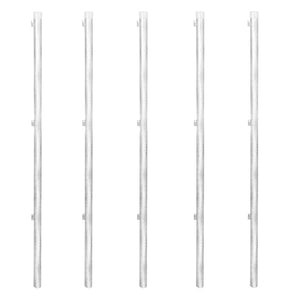 Recinzione a Rete con Pali e Spuntoni Acciaio Zincato 15x1,25 m 141504