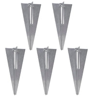 Recinzione a Rete con Pali e Spuntoni Acciaio Zincato 15x1,5 m 141505