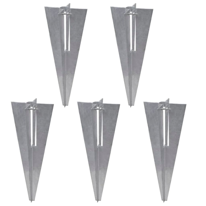 Recinzione a Rete con Pali e Spuntoni Acciaio Zincato 15x1,5 m 141505