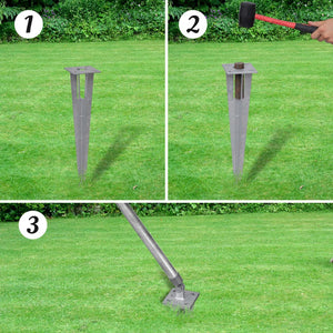 Recinzione a Rete con Pali e Spuntoni Acciaio Zincato 15x1,5 m 141505