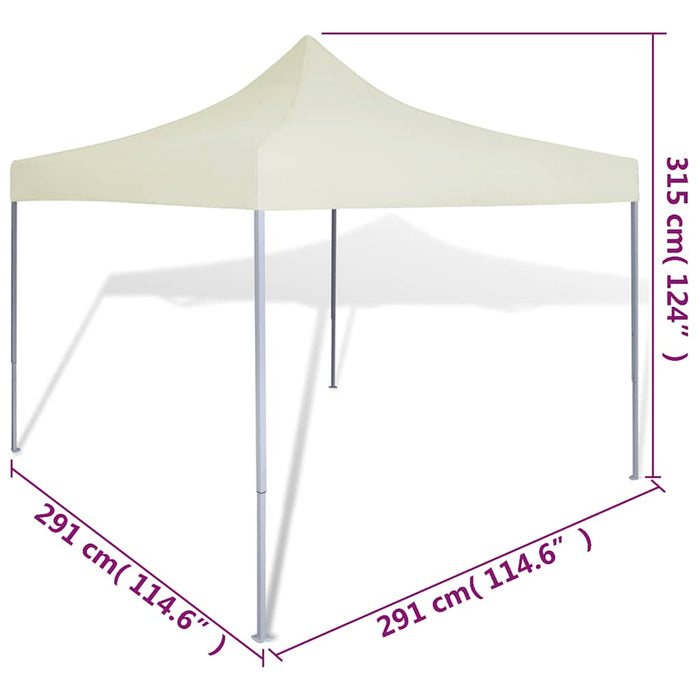 Tenda Pieghevole Crema 3 x 3 m 41463