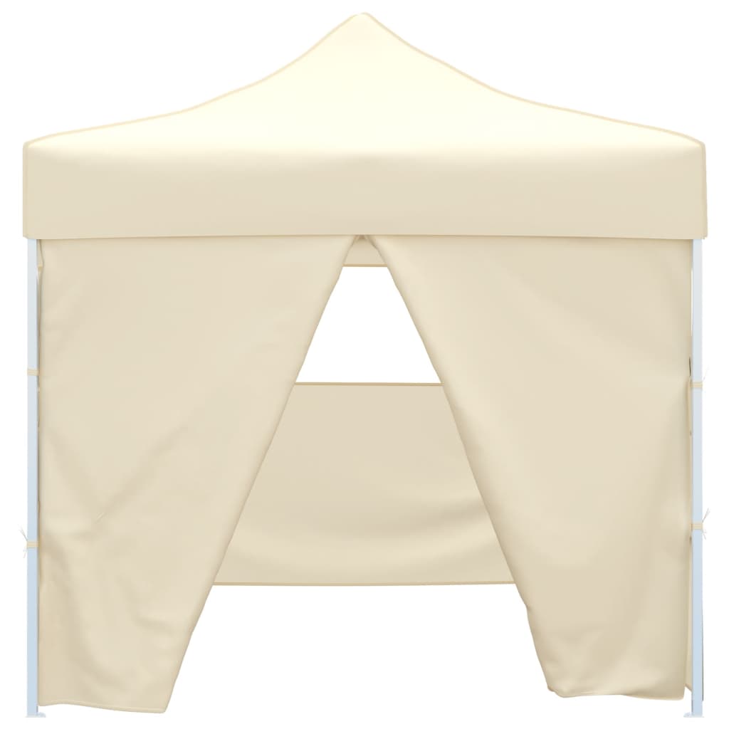 Tenda Pieghevole Crema 3 x 3 m con 4 Pareti