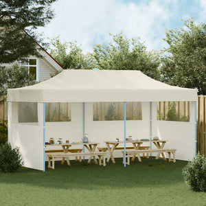 Tenda per Feste Pop-Up Pieghevole Crema 3 x 6 m 41582
