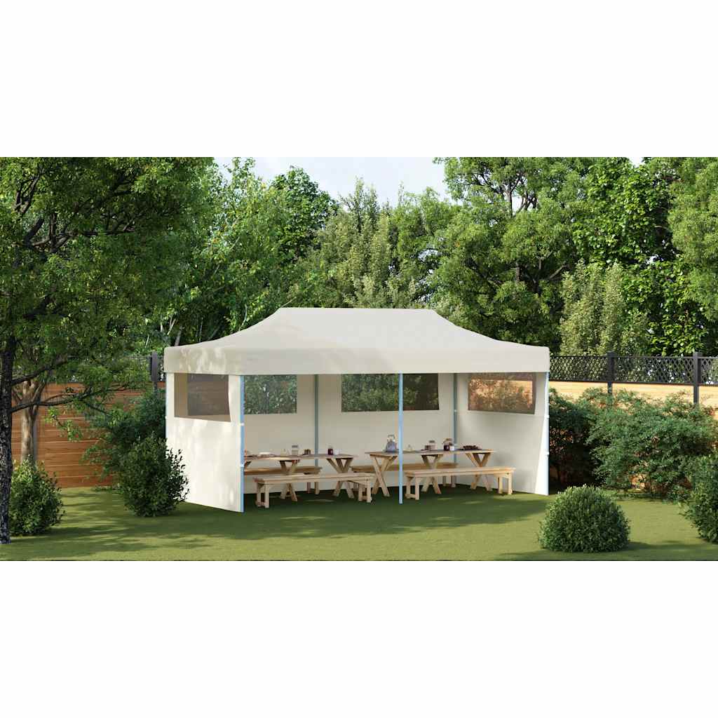 Tenda per Feste Pop-Up Pieghevole Crema 3 x 6 m 41582