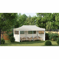 Tenda per Feste Pop-Up Pieghevole Crema 3 x 6 m 41582