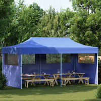 Tenda per Feste Pop-up Pieghevole Blu 3 x 6 m