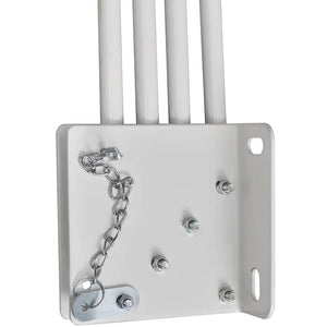 Tenda Laterale per Balcone Pieghevole Grigia 140x140 cm 41575