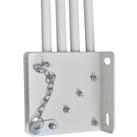 Tenda Laterale per Balcone Pieghevole Grigia 140x140 cm