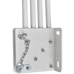 Tenda Laterale per Balcone Pieghevole Grigia 140x140 cm