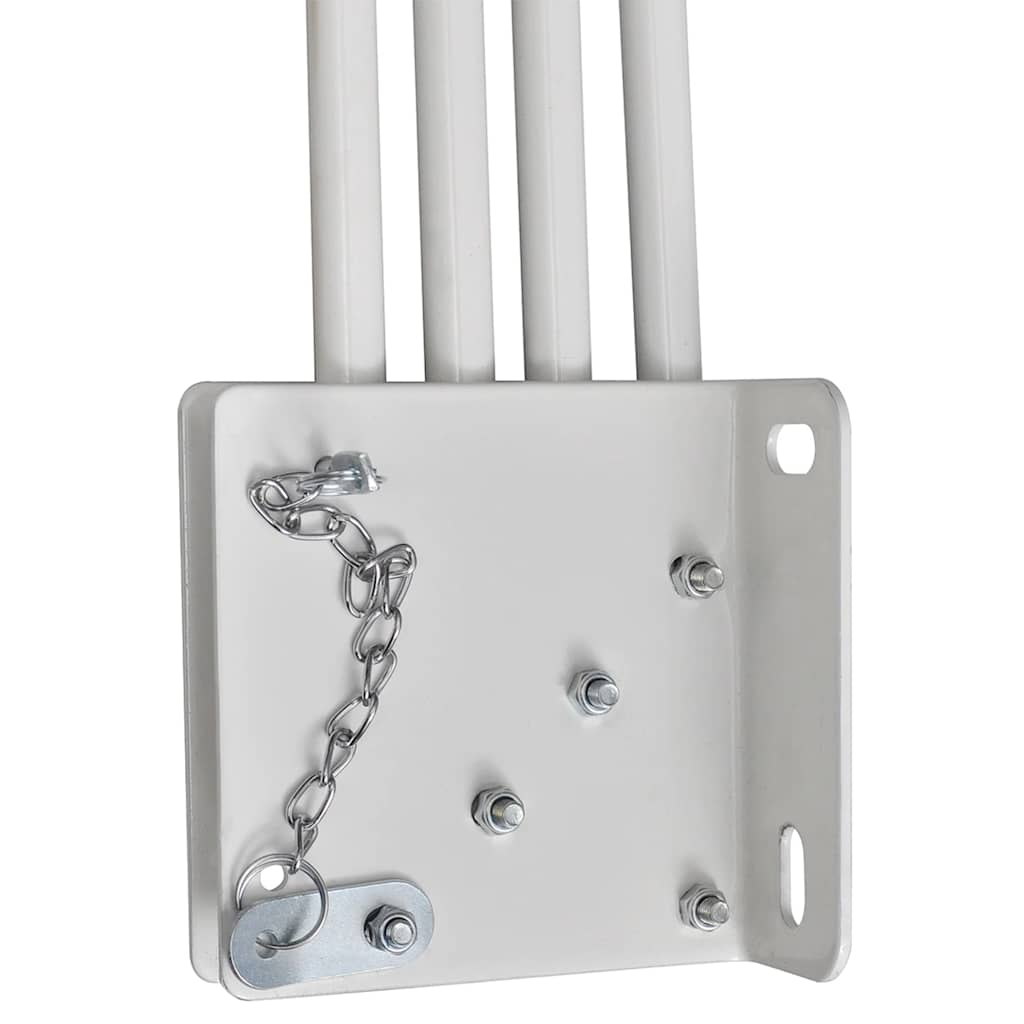 Tenda Laterale per Balcone Pieghevole Crema 140x140 cm 41578