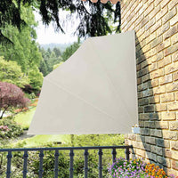 Tenda Laterale per Balcone Pieghevole Crema 140x140 cm 41578