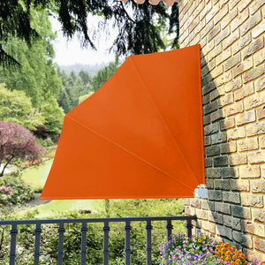 Tenda Laterale per Balcone Pieghevole Terracotta 140x140 cm