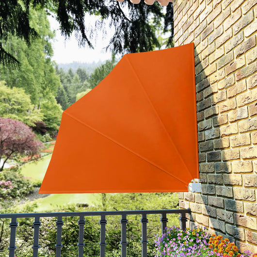 Tenda Laterale per Balcone Pieghevole Terracotta 140x140 cm