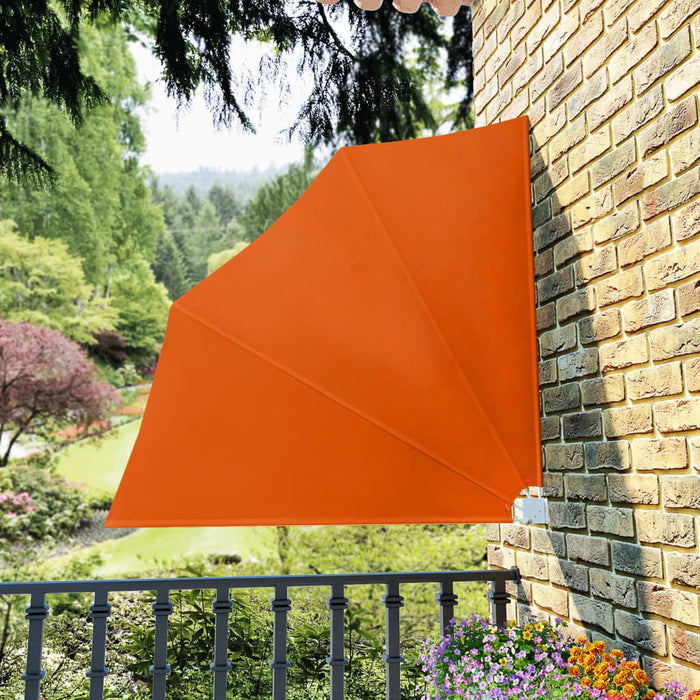 Tenda Laterale per Balcone Pieghevole Terracotta 140x140 cm