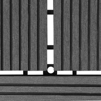 Piastrella per Decking 11 pcs Grigio 30 x 30 cm WPC 42046661