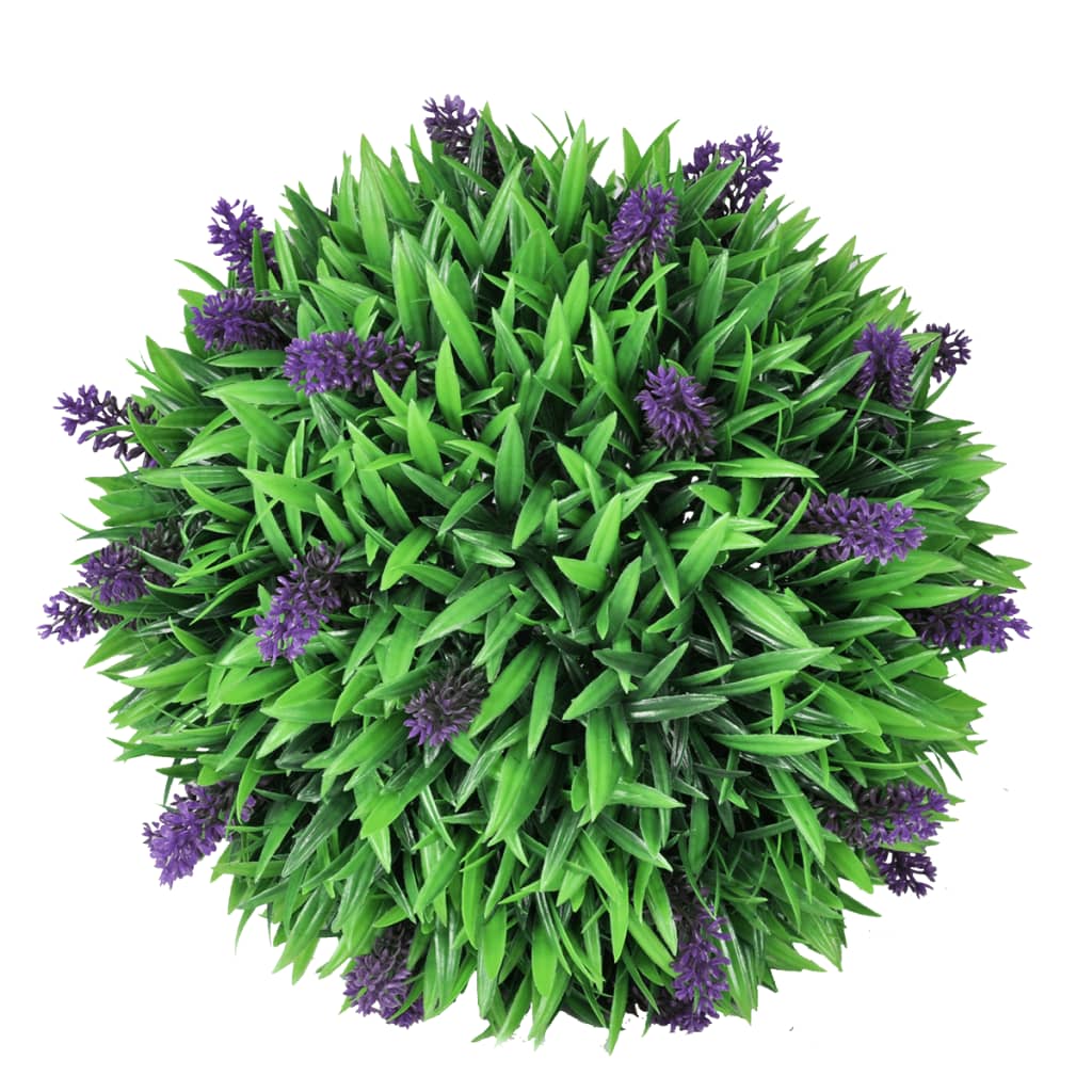 Set Palle di Bosso Artificiale 2 pz con Lavanda 30 cm 41624