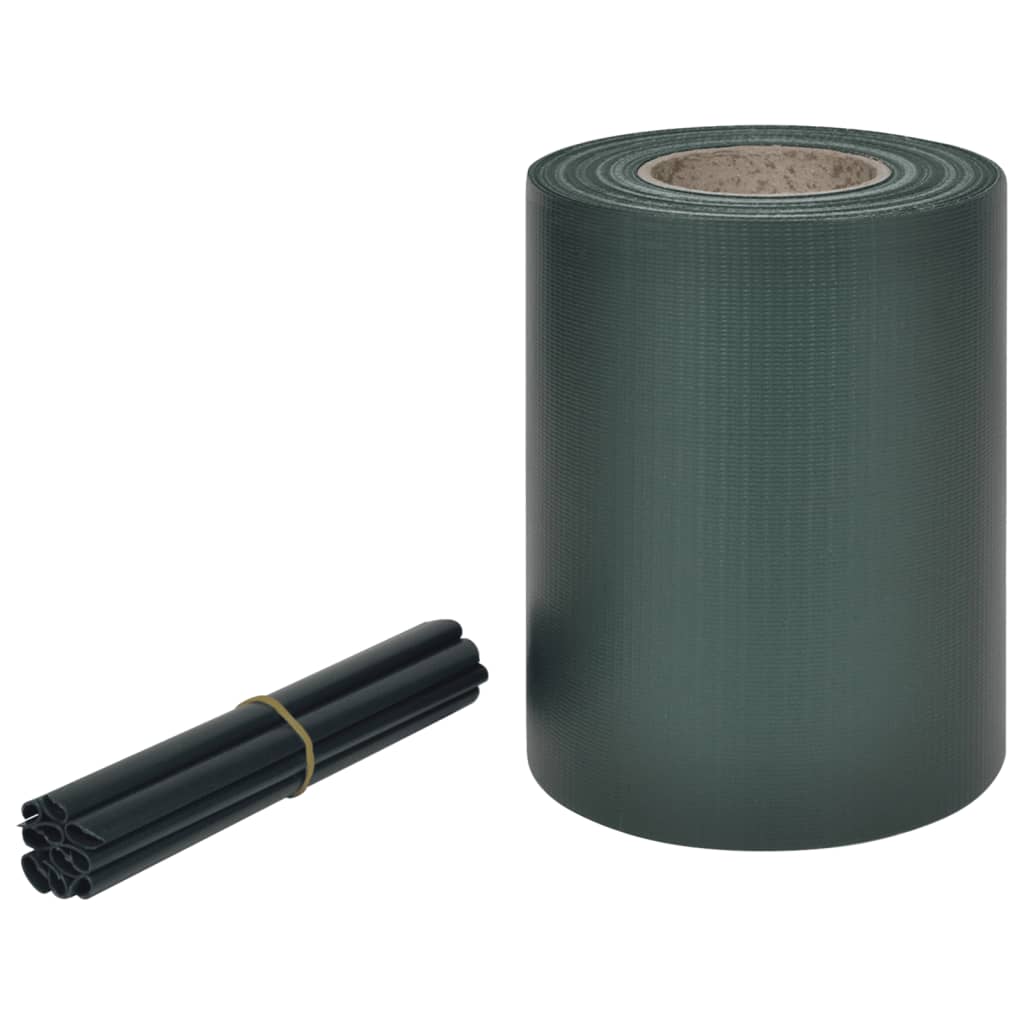 Recinzione Frangivento da Giardino PVC 70x0,19 m Verde