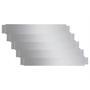 Set 5 pz Bordo prato flessibile in acciaio galvanizzato 100 x 14 cm 141596