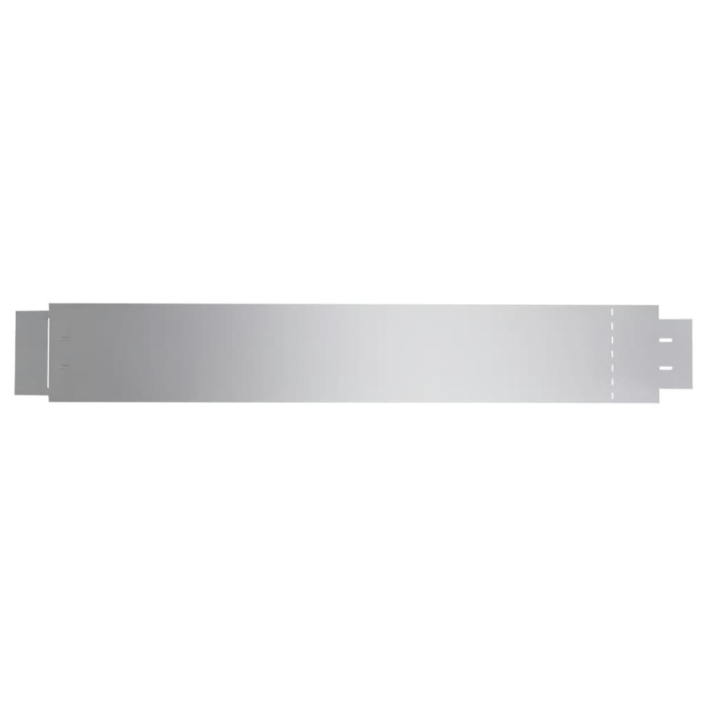 Set 5 pz Bordo prato flessibile in acciaio galvanizzato 100 x 14 cm
