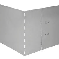 Set 5 pz Bordo prato flessibile in acciaio galvanizzato 100 x 14 cm